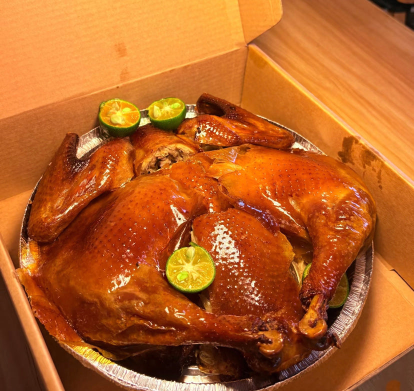 Pollo asado crujiente
