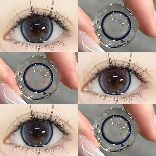 Desecha 10 pares de lentes de contacto cosméticos cada día.