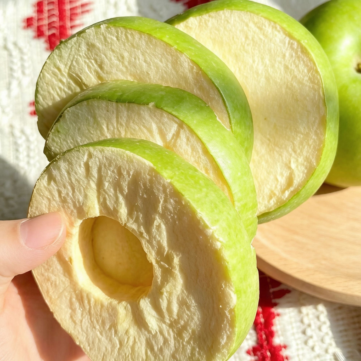 Manzana liofilizada