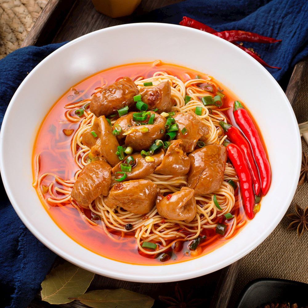 fideos con callos estofados